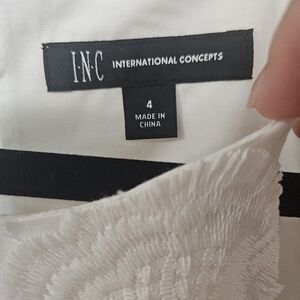 White summer cocktail dress